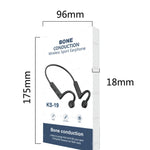 KS-19 Bluetooth ヘッドセット 音導ハンギングネックビジネスヘッドホン、KS-19 ブラック