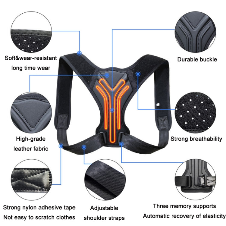 大人子供用目立たない通気性猫背防止矯正ベルト XS、S、M、L、XL