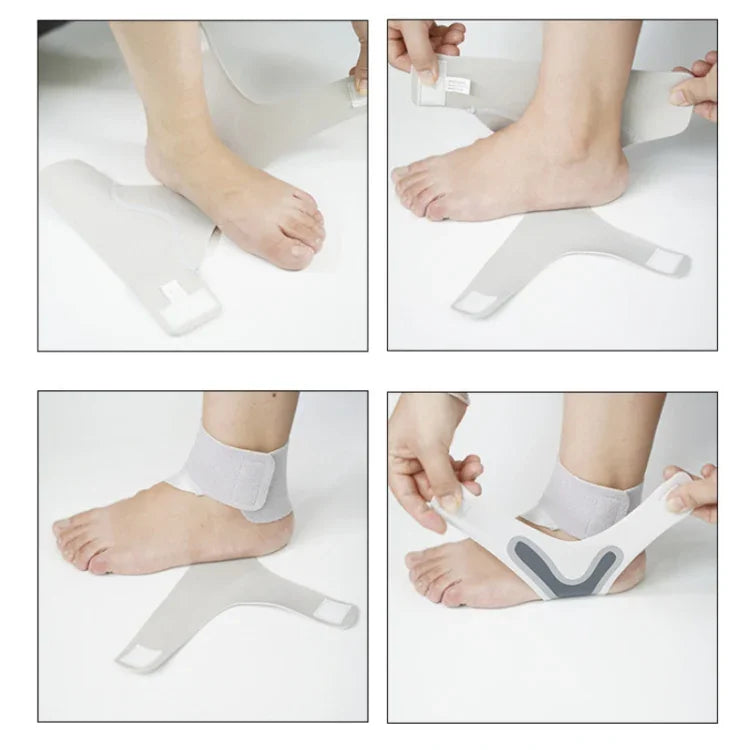 薄型通気性コンプレッション足首捻挫固定ストラップ、サイズ：左足(S)、左足(M)、右足(M)、左足(L)、右足(L)、左足(XL)、右足(XL)