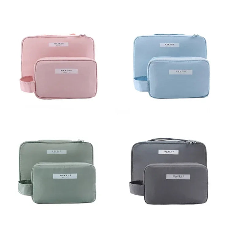 Multifunctional Portable Travel Large Capacity Cosmetic Storage Bag, Cute Pink (Small)