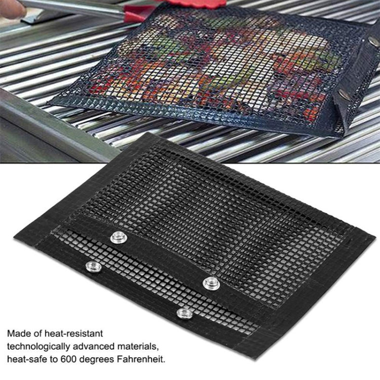 Vc005 BBQノンスティックメッシュグリルバッグ、サイズ：ブラック（24 x 14cm）、ブラック（22 x 27cm）、ブラック（30 x 27cm）、ブラック（40 x 30cm）