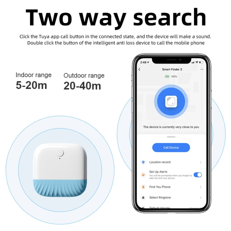 財布用キーファインダー 双方向Bluetoothインテリジェント迷子防止デバイス、グリーン、ブルー、ブラック、ピンク、イエロー