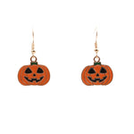 2セット ハロウィンゴーストパンプキンペンダントネックレスイヤーズパーソナリティジュエリー、パンプキン