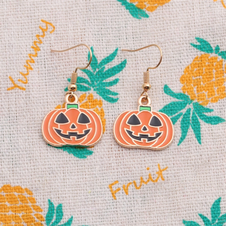 2セット ハロウィンゴーストパンプキンペンダントネックレスイヤーズパーソナリティジュエリー、パンプキン