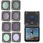 JUNESTAR DJI Action 2用アクションカメラフィルター、スタイル：CPL、ND4、ND8、ND16、ND32、ND64、ND1000、ND8PL、ND64PL、マクロ10X、ナイト、スター、CS-3IN1、CS-4in1、CS-4in1（NDPL）、CS-6IN1、CS-8in1