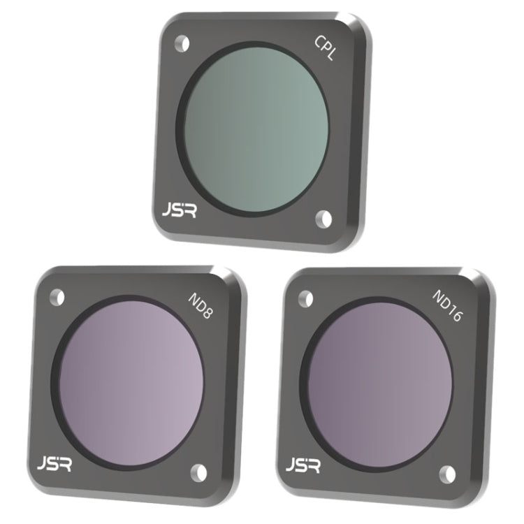 JUNESTAR DJI Action 2用アクションカメラフィルター、スタイル：CPL、ND4、ND8、ND16、ND32、ND64、ND1000、ND8PL、ND64PL、マクロ10X、ナイト、スター、CS-3IN1、CS-4in1、CS-4in1（NDPL）、CS-6IN1、CS-8in1
