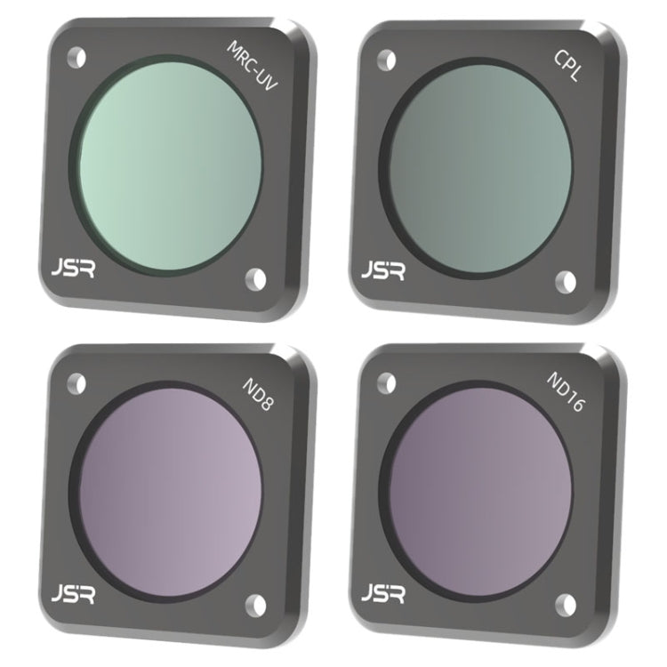 JUNESTAR DJI Action 2用アクションカメラフィルター、スタイル：CPL、ND4、ND8、ND16、ND32、ND64、ND1000、ND8PL、ND64PL、マクロ10X、ナイト、スター、CS-3IN1、CS-4in1、CS-4in1（NDPL）、CS-6IN1、CS-8in1
