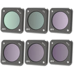 JUNESTAR DJI Action 2用アクションカメラフィルター、スタイル：CPL、ND4、ND8、ND16、ND32、ND64、ND1000、ND8PL、ND64PL、マクロ10X、ナイト、スター、CS-3IN1、CS-4in1、CS-4in1（NDPL）、CS-6IN1、CS-8in1