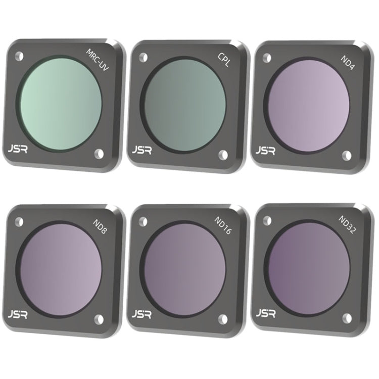 JUNESTAR DJI Action 2用アクションカメラフィルター、スタイル：CPL、ND4、ND8、ND16、ND32、ND64、ND1000、ND8PL、ND64PL、マクロ10X、ナイト、スター、CS-3IN1、CS-4in1、CS-4in1（NDPL）、CS-6IN1、CS-8in1