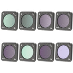 JUNESTAR DJI Action 2用アクションカメラフィルター、スタイル：CPL、ND4、ND8、ND16、ND32、ND64、ND1000、ND8PL、ND64PL、マクロ10X、ナイト、スター、CS-3IN1、CS-4in1、CS-4in1（NDPL）、CS-6IN1、CS-8in1