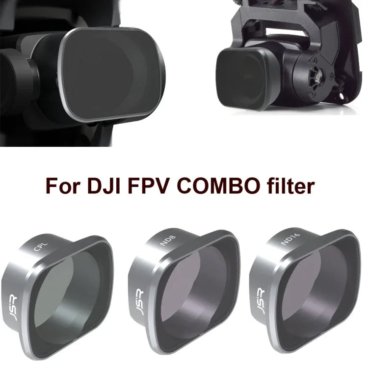 JUNESTAR DJI FPV COMBO用ドローンフィルター、モデル：MCUV、CPL、ND4、ND8、ND16、ND32、ND64、ND8PL、ND16PL、ND32PL、ND64PL、ナイト、スター、CPL+ND8+ND16、ND4+ND8+ND16+ND32、ND8/16/32/64PL、UV+CPL+ND4/8/16/32、UV+CPL+ND8/16/32/64+スター+ナイト
