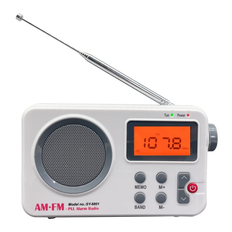 SY-8801 ポータブルレトロラジオ HD LCDスクリーン 重低音 短波ラジオ、SY-8801