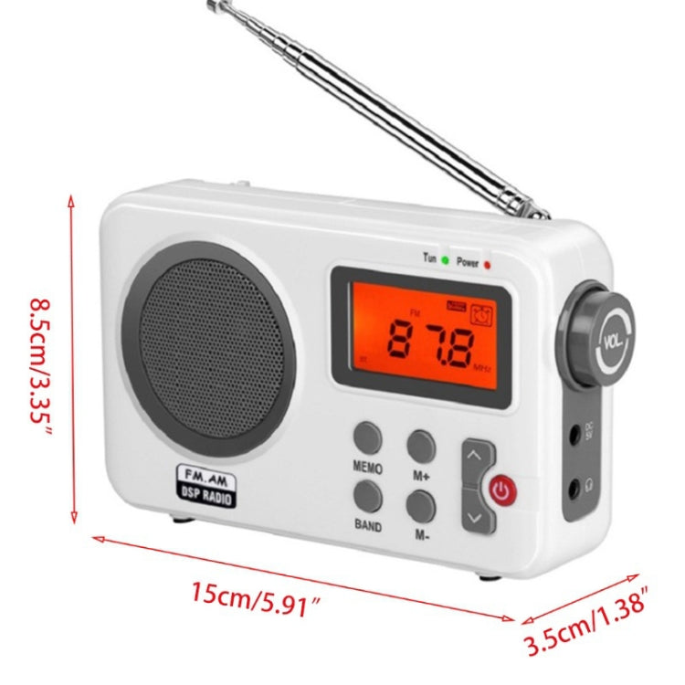 SY-8801 ポータブルレトロラジオ HD LCDスクリーン 重低音 短波ラジオ、SY-8801
