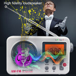 SY-8801 ポータブルレトロラジオ HD LCDスクリーン 重低音 短波ラジオ、SY-8801