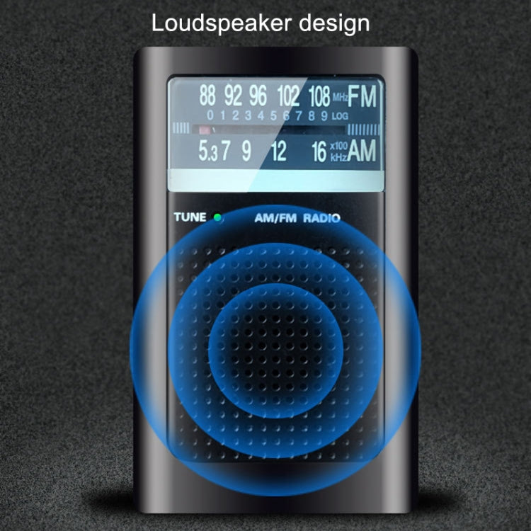 R06 小型FM/AMポインター周波数調整ラジオ アンテナ付きポケットレトロラジオ、R06