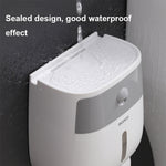 ECOCO E1804トイレ多機能二重層ティッシュラック、白＋グレー、白＋黒、ピンク＋ピンク、青＋青
