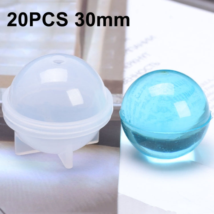 クリスタルエポキシボールシリコンモールド DIY手作りジュエリー球体製作用モールド 20個20mm、20個30mm、10個40mm、4個50mm、4個60mm