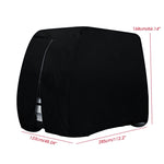 210Dオックスフォードクロス ゴルフカートカバー スクーターカート防塵カバー 242×122×168cm、275×122×168cm、285×122×168cm