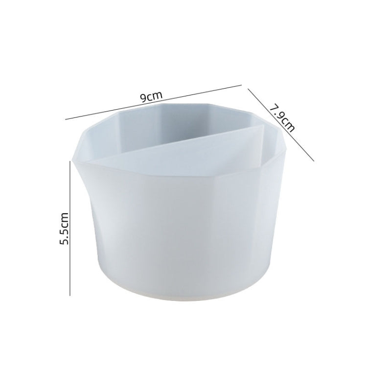 2個セット DIYクリスタルエポキシ カラーセパレーションカップ シリコントーニングカップ、スタイル：2個 2グリッド、2個 3グリッド、2個 4グリッド、2個 5グリッド