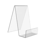 2個セットアクリルディスプレイスタンド 透明本棚写真フレームホルダー、100 x 115 x 145mm
