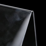 2個セットアクリルディスプレイスタンド 透明本棚写真フレームホルダー、100 x 115 x 145mm