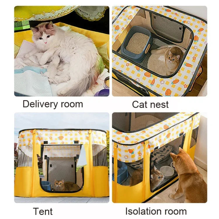 長方形折りたたみ式ペットフェンス 犬と猫用トイレ ペット用配達室、M、XL