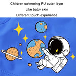 かわいいカートゥーン高弾性子供用PU防水スイミングキャップ