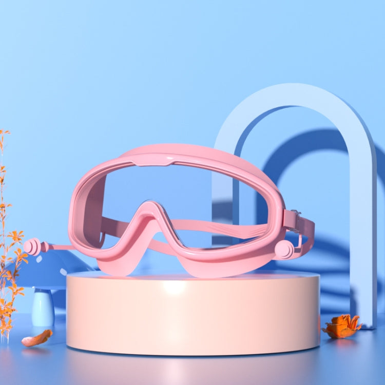 大きなフレーム 防水・曇り止め HD透明 子供用水泳ゴーグル、HD透明水泳ゴーグル（ホワイト）、HD透明水泳ゴーグル（ピンク）、HD透明水泳ゴーグル（ブルーイエロー）、HD透明水泳ゴーグル（ブルーホワイト）