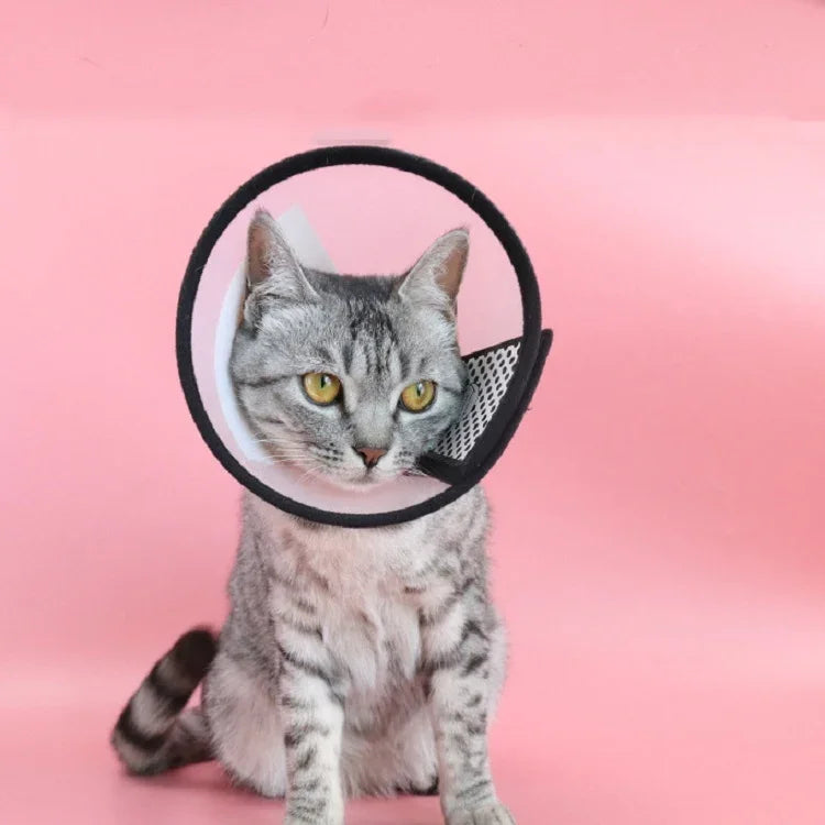 ペット保護用ヘッドギア 猫と犬用 噛みつき防止カラー 美容・手術後用 サイズ: No.7/8cm, No.7, No.6, No.5, No.4, No.3