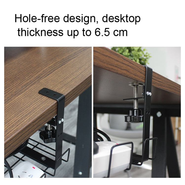 デスク下ケーブル管理トレイ炭素鋼ケーブルオーガナイザーケーブル収納ラック、40.5cm