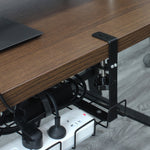 デスク下ケーブル管理トレイ炭素鋼ケーブルオーガナイザーケーブル収納ラック、40.5cm