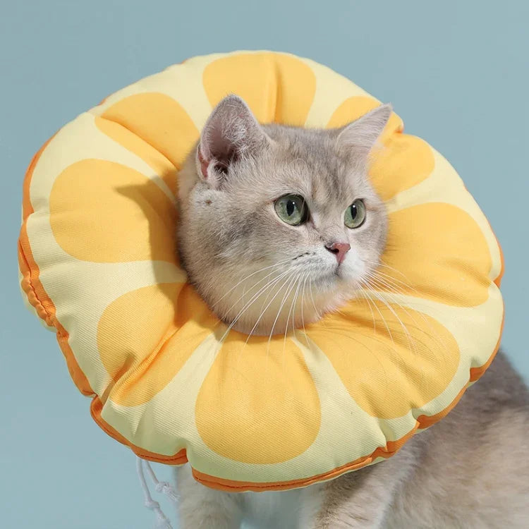 猫用エリザベスカラー 子猫用 舐め防止カラー ヘッドカバー サイズ: S, M, L