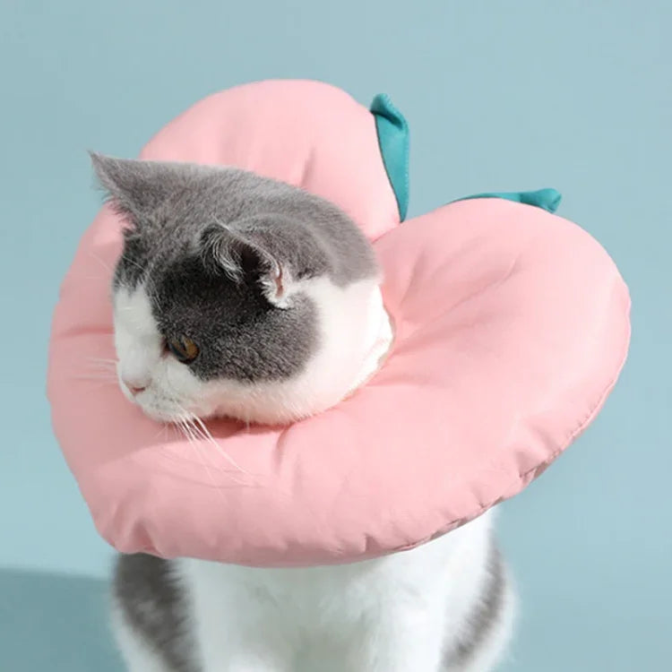猫用エリザベスカラー 子猫用 舐め防止カラー ヘッドカバー サイズ: S, M, L