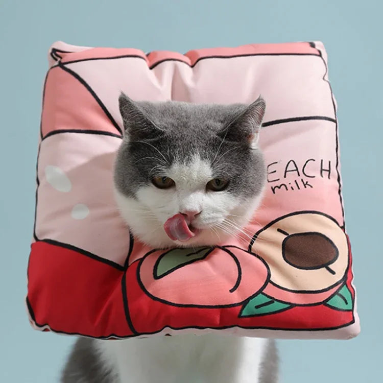 猫用エリザベスカラー 子猫用 舐め防止カラー ヘッドカバー サイズ: S, M, L