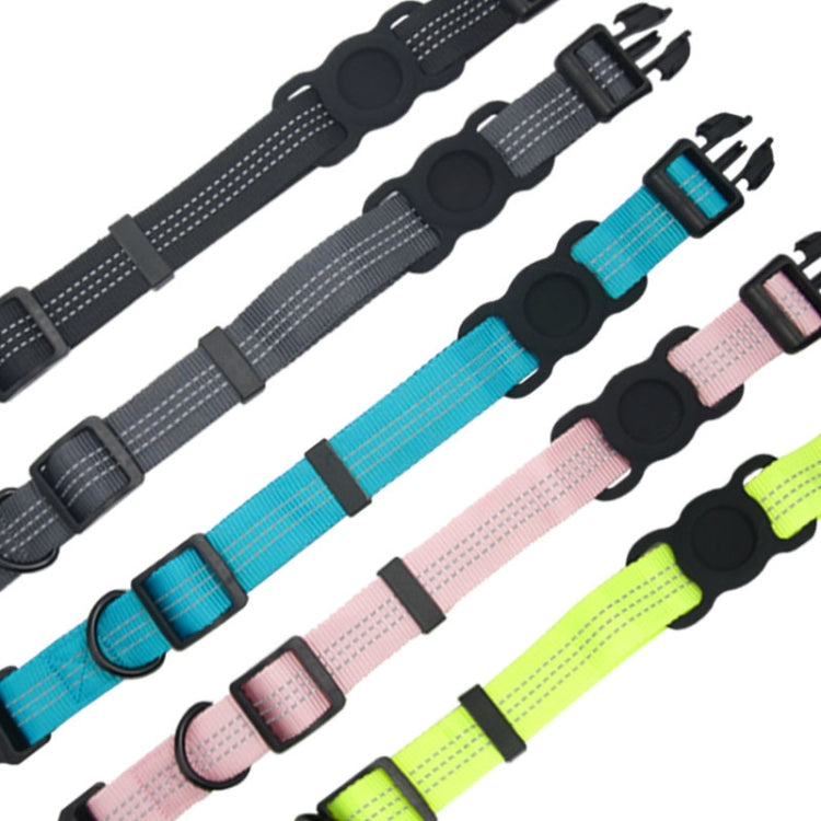 PUGGA GG1002 ポリエステルペットカラー 犬用GPSデバイス保護カラー、M、L