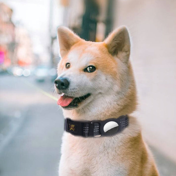 PUGGA GG1002 ポリエステルペットカラー 犬用GPSデバイス保護カラー、M、L