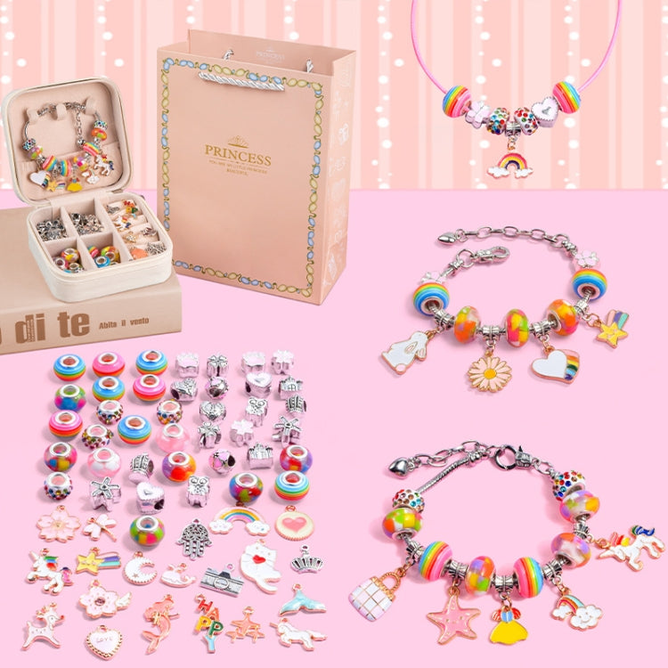 子供用DIYビーズブレスレット 子供用ジュエリーアクセサリー、レインボーシュガー収納ボックス付き、ハートオブオーシャン収納ボックス付き、サクラピンク収納ボックス付き、レインボーシュガー収納ボックスなし、ハートオブオーシャン収納ボックスなし、サクラピンク収納ボックスなし