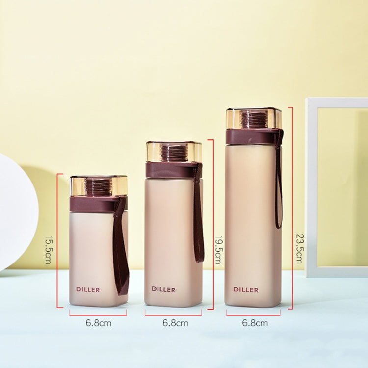 Diller D8646 スクエア型フィットネス防漏ウォーターボトル 400ml、550ml