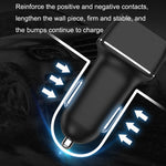 One For Four Car Charger QC3.0 Fast Charge 4USB Car Front And Rear Seat Car Charger, Style:, Upgraded Edition