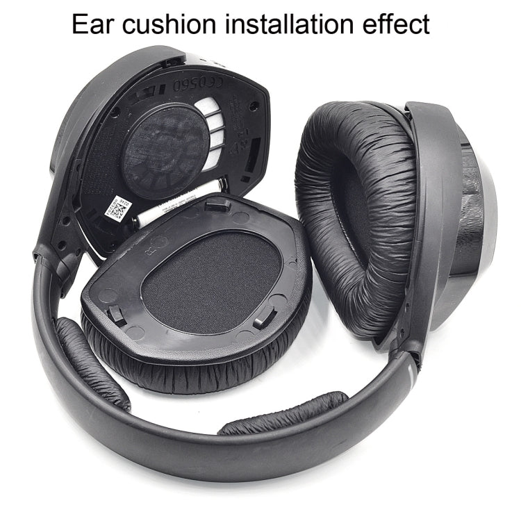 2 PCS Earpad for Sennheiser HDR RS165 RS175 RS185 RS195,Style:, Football Net Earmuff, Frog Leather Earmuff, Velvet Cloth Earmuff, Protein Leather Earmuff, Lambskin Earmuff