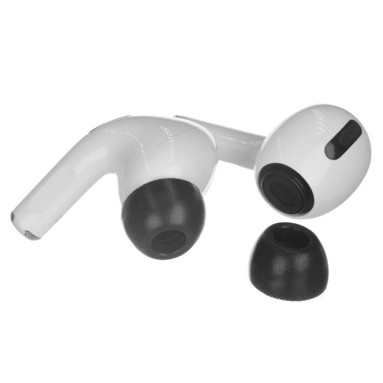 2個セット イヤーバッドメモリーフォームイヤーキャップ TWS Airpods Pro 用、サイズ：ラージブラック、ミディアムブラック、スモールブラック、ラージグレー、ミディアムグレー、スモールグレー
