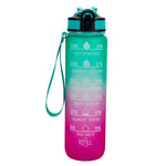 1000ml グラデーションスペースカップ スポーツボトル バウンスリッド ストローカップ オレンジ-グリーングラデーション、ブルー＆レッドグラデーション、グリーン＆レッドグラデーション、イエローパープルグラデーション、ブラック、ブルー、グリーン
