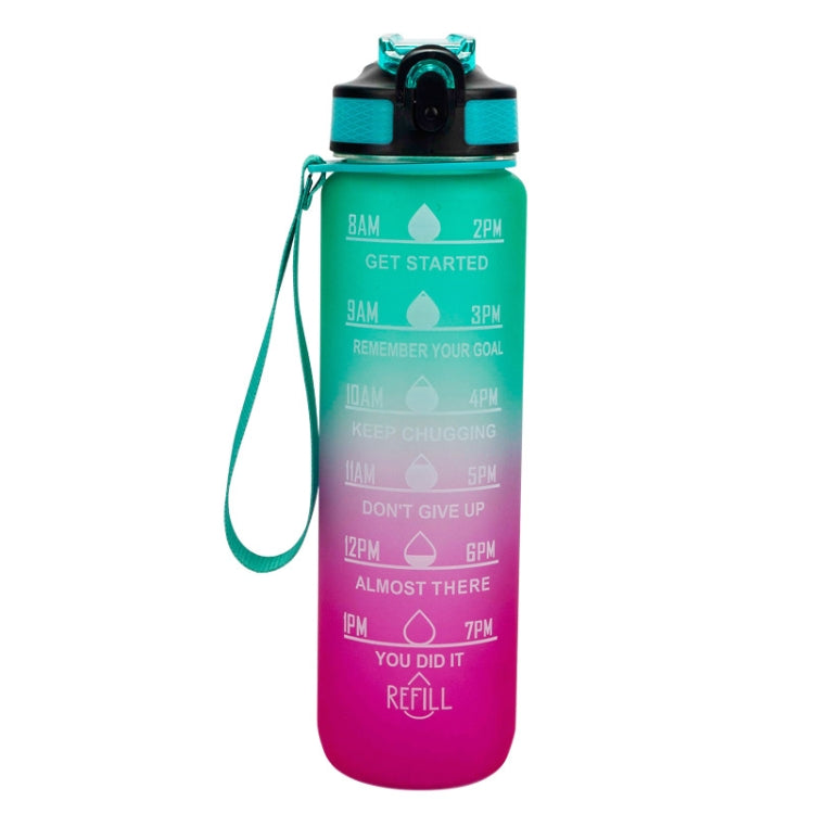 1000ml グラデーションスペースカップ スポーツボトル バウンスリッド ストローカップ オレンジ-グリーングラデーション、ブルー＆レッドグラデーション、グリーン＆レッドグラデーション、イエローパープルグラデーション、ブラック、ブルー、グリーン