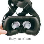 2個セット PUレザー製フェイスフォームアイマスクカバー HTC VIVEヘッドセットVR用 厚さ2cm 薄さ1.5cm