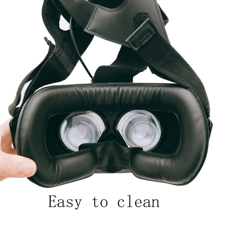 2個セット PUレザー製フェイスフォームアイマスクカバー HTC VIVEヘッドセットVR用 厚さ2cm 薄さ1.5cm