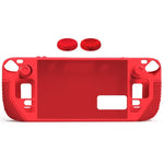Steam Deck用ボタンキャップ付きオールインクルーシブシリコンカバー（ブラック）、（ブルー）、（レッド）、（ピンク）