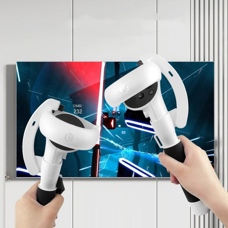 VRコントローラー 長いスティックハンドル Meta Quest 2用 ビートセイバーゲームプレイ用、Oculus Quest 2用