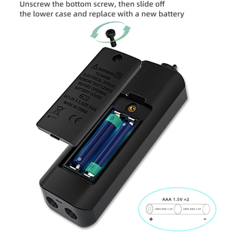 BSIDE A1 デュアルモードスマートハンドヘルド高精度検出電気技師用電圧マルチメーター バッテリーなし、A1
