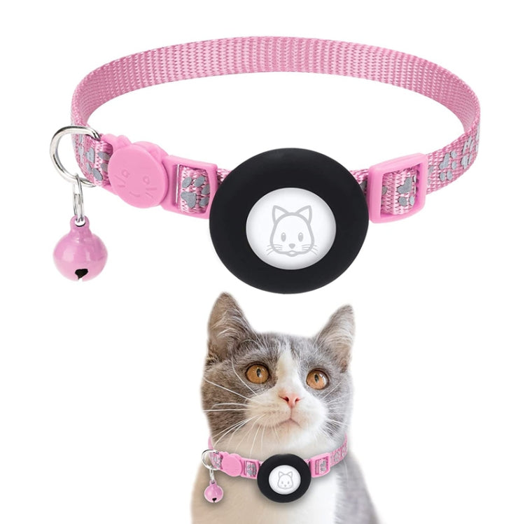 AirTag第2世代 / AirTag第1世代用ペット猫反射カラー鈴付き、ブルー、パープル、ブラック、ピンク、オレンジ、ライトグリーン、ローズレッド、グリーン、イエロー