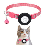 AirTag第2世代 / AirTag第1世代用ペット猫反射カラー鈴付き、ブルー、パープル、ブラック、ピンク、オレンジ、ライトグリーン、ローズレッド、グリーン、イエロー
